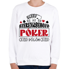 PRINTFASHION Szerencsehozó - Gyerek pulóver - Fehér