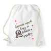 PRINTFASHION Szerencsés vagyok ferde - Sportzsák, Tornazsák - Fehér