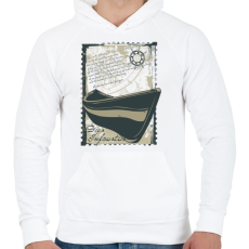 PRINTFASHION Szerencsétlen nap - Férfi kapucnis pulóver - Fehér