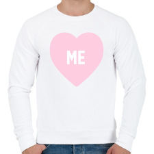 PRINTFASHION Szeress! - Férfi pulóver - Fehér férfi pulóver, kardigán