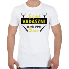 PRINTFASHION Szeretek vadászni - Férfi póló - Fehér férfi póló