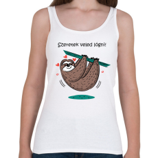 PRINTFASHION Szeretek veled lógni - Női atléta - Fehér