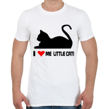 PRINTFASHION szeretem a macskám - Férfi póló - Fehér férfi póló