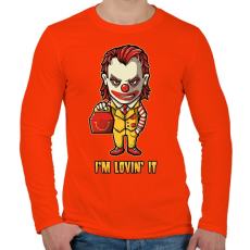 PRINTFASHION Szeretem - Férfi hosszú ujjú póló - Narancs