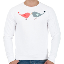 PRINTFASHION Szeretet - Férfi pulóver - Fehér férfi pulóver, kardigán