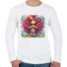 PRINTFASHION Szeretlek - Férfi hosszú ujjú póló - Fehér férfi póló