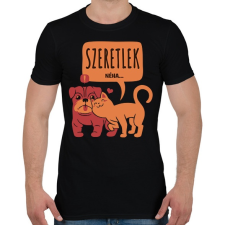 PRINTFASHION Szeretlek! Néha... - Férfi póló - Fekete férfi póló