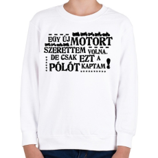PRINTFASHION SZERETTEM VOLNA - Gyerek pulóver - Fehér