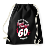 PRINTFASHION Szexi Szülinapos Félisten sötétre 60 - Sportzsák, Tornazsák - Fekete