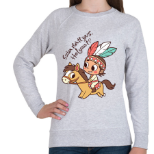 PRINTFASHION Szia Báttyus, helyzet? - Női pulóver - Sport szürke női pulóver, kardigán