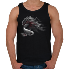 PRINTFASHION Sziámi harcoshal portré - Férfi atléta - Fekete atléta, trikó