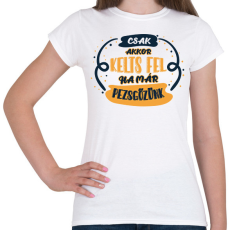 PRINTFASHION Szilveszterezés - pezsgő - Női póló - Fehér