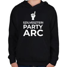 PRINTFASHION SZILVESZTERI PARTY ARC - Gyerek kapucnis pulóver - Fekete gyerek pulóver, kardigán