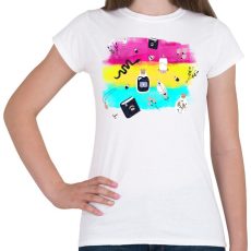 PRINTFASHION Szimbólumok - Női póló - Fehér