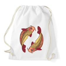 PRINTFASHION Színes Halak horoszkóp - Sportzsák, Tornazsák - Fehér tornazsák