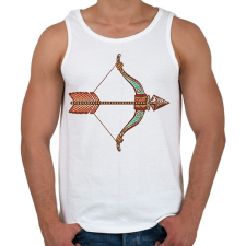 PRINTFASHION Színes Nyilas horoszkóp - Férfi atléta - Fehér atléta, trikó