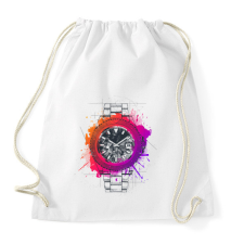PRINTFASHION Színes óra - Sportzsák, Tornazsák - Fehér tornazsák