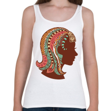 PRINTFASHION Színes Szűz horoszkóp - Női atléta - Fehér női trikó