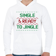 PRINTFASHION SZINGLI KARÁCSONY - Férfi kapucnis pulóver - Fehér férfi pulóver, kardigán