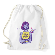 PRINTFASHION Szingli - maradj szingli - Sportzsák, Tornazsák - Fehér tornazsák