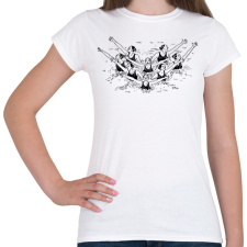 PRINTFASHION Szinkronúszók - Női póló - Fehér női póló