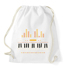 PRINTFASHION Szintetizátor - Sportzsák, Tornazsák - Fehér tornazsák