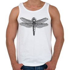 PRINTFASHION Szitakötő - Férfi atléta - Fehér
