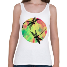 PRINTFASHION szitakötők - Női atléta - Fehér