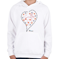 PRINTFASHION Sziv1 - Gyerek kapucnis pulóver - Fehér gyerek pulóver, kardigán