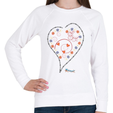 PRINTFASHION Sziv1 - Női pulóver - Fehér
