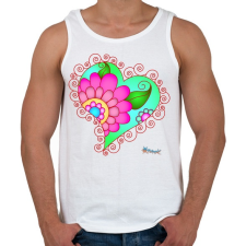 PRINTFASHION Sziv4 - Férfi atléta - Fehér atléta, trikó