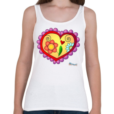 PRINTFASHION Sziv5 - Női atléta - Fehér