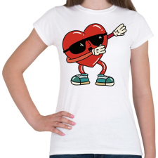 PRINTFASHION Szív dab - Női póló - Fehér női póló