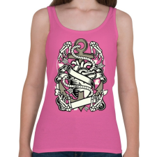 PRINTFASHION Szív és Horgony - Női atléta - Rózsaszín női trikó