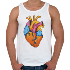 PRINTFASHION Szív - Férfi atléta - Fehér atléta, trikó