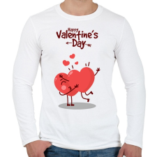 PRINTFASHION Szív küldi szívnek - Férfi hosszú ujjú póló - Fehér férfi póló