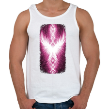 PRINTFASHION Szivárvány Híd - ciklámen - Férfi atléta - Fehér atléta, trikó