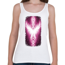 PRINTFASHION Szivárvány Híd - ciklámen - Női atléta - Fehér női trikó