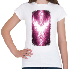 PRINTFASHION Szivárvány Híd - ciklámen - Női póló - Fehér