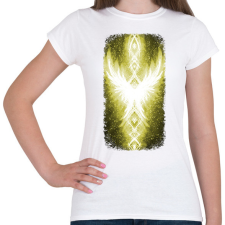 PRINTFASHION Szivárvány Híd - citrom - Női póló - Fehér női póló