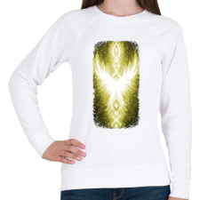 PRINTFASHION Szivárvány Híd - citrom - Női pulóver - Fehér női pulóver, kardigán