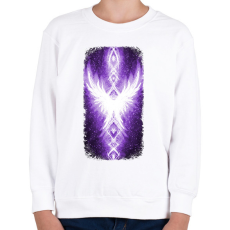 PRINTFASHION Szivárvány Híd - lila - Gyerek pulóver - Fehér