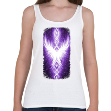 PRINTFASHION Szivárvány Híd - lila - Női atléta - Fehér