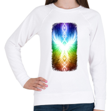 PRINTFASHION Szivárvány Híd - Női pulóver - Fehér női pulóver, kardigán