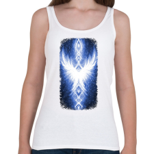 PRINTFASHION Szivárvány Híd - sötétkék - Női atléta - Fehér női trikó