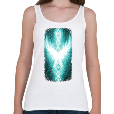 PRINTFASHION Szivárvány Híd - világoskék - Női atléta - Fehér női trikó