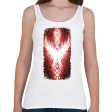 PRINTFASHION Szivárvány Híd - vörös - Női atléta - Fehér női trikó