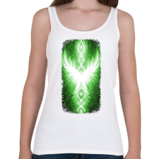 PRINTFASHION Szivárvány Híd - zöld - Női atléta - Fehér női trikó