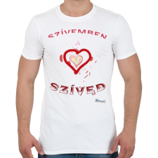PRINTFASHION Szivben sziv - Férfi póló - Fehér férfi póló