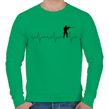 PRINTFASHION Szívverés PUBG CSGO - Férfi pulóver - Zöld férfi pulóver, kardigán